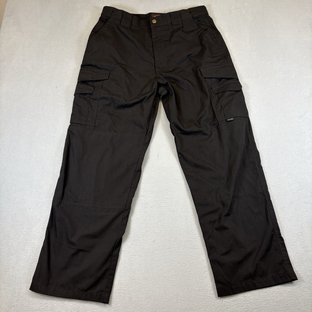 TRU-SPEC Tactical Pants Mens 34x30 Black Cargo Utility Military Work Outdoor